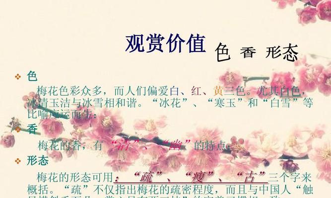 四季梅花的养殖全攻略（打造美丽四季盆景）